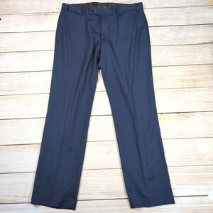 Lauren Ralph Lauren Black Label Mens Dress Pants Blue Patterned Modern Fit 36x30